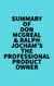 Summary of Don McGreal & Ralph Jocham's The Professional Product Owner