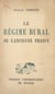Le régime rural de l'ancienne France