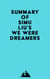 Summary of Simu Liu's We Were Dreamers