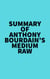 Summary of Anthony Bourdain's Medium Raw