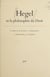 Hegel et la philosophie du droit - Travaux du Centre de recherche et de documentation sur Hegel et sur Marx