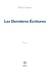 Les dernières Écritures