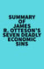 Summary of James R. Otteson's Seven Deadly Economic Sins