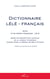 Dictionnaire lélé-français suivi d'un index français-lélé - Essai de description lexicale de la langue tchadique parlée dans la région de kélo (Tchad)