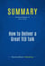 Summary: How to Deliver a Great TED Talk - Review and Analysis of Karia's Book