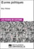 Oeuvres politiques de Max Weber - Les Fiches de lecture d'Universalis
