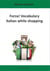 Forza! Vocabulary - Italian while shopping