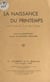 La naissance du printemps - Ballet-féerie pour jeunes filles et fillettes