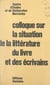 Colloque sur la situation de la littérature, du livre et des écrivains
