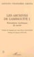 Les archives de l'ambiguïté I. - Formations mythiques de savoir