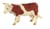 VACHE MARRON ET BLANCHE LARGE VACHE MARRON ET BLANCHE LARGE