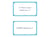 80 flashcards - 7,5 x 12,5 cm - Flash 2.0 Oxford - Uni blanc - cadre turquoise