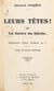 Leurs têtes ! - Ou La satire du siècle. Épigrammes, poèmes, épitaphes, etc.