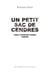 Un Petit Sac de Cendres - Vers strophes rimes poésies