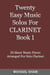 Twenty Easy Music Solos For Clarinet Book 1 - Woodwind Solo's Sheet Music, #3