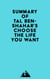 Summary of Tal Ben-Shahar's Choose the Life You Want