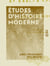 Études d'histoire moderne