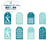 8 ACC FEUTRINE NORDIC TAG BLEU