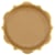 8 assiettes kraft et dorure or - 23 cm