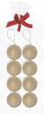 Lot de 8 boules à décorer Décopatch - Papier mâché - 5 cm 