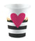 8 Gobelets Everyday Love Big Heart, 250ml