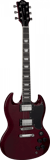 Eko DV10 - Guitare électrique - Type SG - Transparent Red
