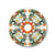 Abat-jour Ellepì pour lampes à suspension, murales et guirlandes - Diamètre 24 cm - Majolica rouge-vert