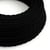 2,5 mètres Câble textile en coton - L'Original Creative-Cables - TC04 tressé 2x0.75mm - Noir Charbon