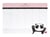 Tapis de souris bloc-notes de bureau - Smart Notes - LEGAMI - 25 x 17 cm - panda - 55 feuilles