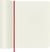 Carnet - 19 x 25 cm - Moleskine- 192 pages unies - couverture souple - rouge écarlate