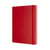 Carnet - 19 x 25 cm - Moleskine - 192 pages unies - couverture rigide - rouge écarlate