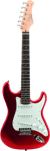 Eko S100 - Guitare électrique - Type ST 3/4 - Chrome Red