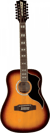 Eko Ranger Vintage Reissue XII - Guitare acoustique 12 cordes - Dreadnought - Honey Burst 