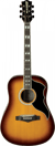 Eko Ranger Vintage Reissue VI - Guitare électroacoustique - Dreadnought - Honey Burst
