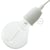 Kit douille E27 en porcelaine - Blanc