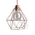 Abat-jour Cage Diamond E27 en métal - Cuivre  