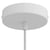 Kit rosace métallique cylindrique - Blanc mat