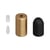 Kit douille E27 cylindrique en métal - Bronze satiné