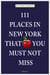 111 Places in New York that you must not miss