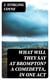 What will they say at Brompton? A Comedetta, in One Act