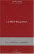 Le droit des peines