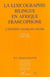 La lexicographie bilingue en Afrique francophone - L'exemple français-ciluba