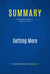 Summary: Getting More - Review and Analysis of Diamond's Book