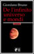 De l'infinito universo e mondi