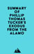 Summary of Phillip Thomas Tucker's Exodus from the Alamo