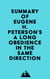 Summary of Eugene H. Peterson's A Long Obedience in the Same Direction