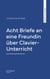 Acht Briefe an eine Freundin über Clavier-Unterricht