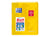 Cahier polypro - 17 x 22 cm - Easybook - Oxford - 96 pages grands carreaux - Jaune