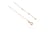 Collier court maille forcat fine Créalia - Doré