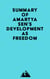 Summary of Amartya Sen's Development as Freedom